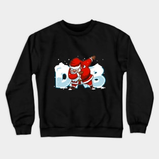 Dabbing Santa Christmas Tshirt Gift Dab Santa Claus T-Shirt White Crewneck Sweatshirt